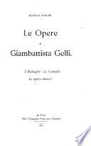 Le opere di Giambattista Gelli