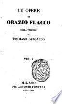 Le opere di Orazio Flacco
