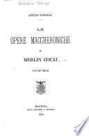 Le opere maccheroniche di Merlin Cocai