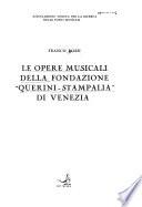 Le opere musicali della Fondazione Querini-Stampalia di Venezia