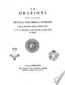 Le orazioni del padre Niccola Columella Onorati frate minore degli Osservanti P.P. di agricoltura nell'Università de' Regj studj di Napoli