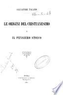 Le origini del cristianesimo e il pensiero storico