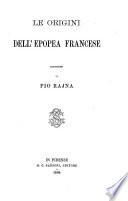 Le origini dell'Epopea Francese