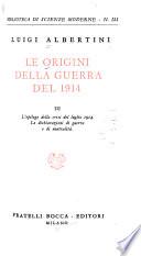 Le origini della guerra del 1914