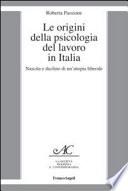 Le origini della psicologia del lavoro in Italia
