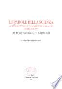 Le parole della scienza