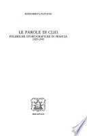 Le parole di Clio