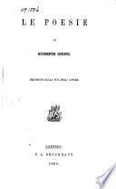 Le poesie di Giuseppe Giusti
