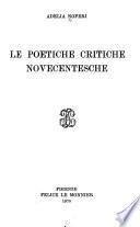 Le poetiche critiche novecentesche
