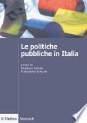 Le politiche pubbliche in Italia
