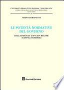 Le potestà normative del governo