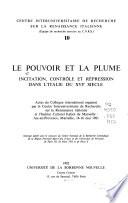 Le Pouvoir et la plume