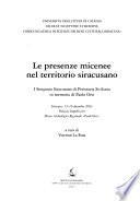 Le presenze micenee nel territorio siracusano