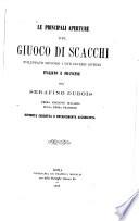 Le principali aperture del giuoco di scacchi