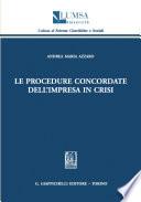 Le procedure concordate dell'impresa in crisi