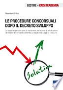 Le procedure concorsuali dopo il decreto sviluppo