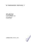 Le Proporzioni poetiche, 2