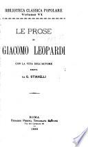 Le prose di G. Leopardi