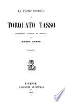 Le prose diverse di Torquato Tasso