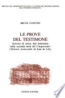 Le prove del testimone