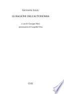 Le ragioni dell'autonomia