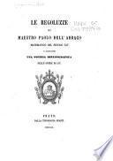 Le regoluzze di maestro Paolo dell'Abbaco