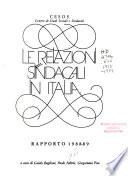 Le Relazioni sindacali in Italia