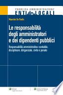 Le responsabilità degli amministratori e dei dipendenti pubblici