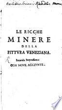 Le ricche minere della pittvra veneziana