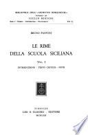 Le rime della scuola siciliana