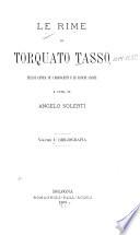 Le rime di Torquato Tasso