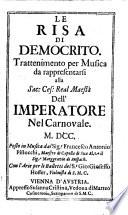 LE RISA DI DEMOCRITO