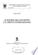 Le risorse dell'Antartide e il diritto internazionale