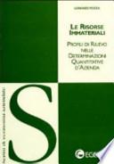 Le risorse immateriali. Profili di rilievo nelle determinazioni quantitative d'azienda