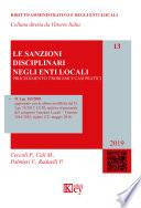 Le sanzioni disciplinari negli enti locali