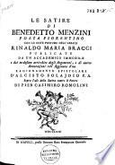 Le satire di Benedetto Menzini ...