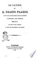 Le satire di Q. Orazio Flacco
