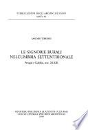 Le signorie rurali nell'Umbria settentrionale