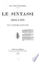 Le sintassi italiana e latina in correlazione