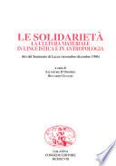 Le solidarietà