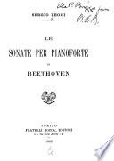 Le sonate per pianoforte di Beethoven