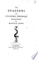 Le Stagioni di Giacomo Thomson recate in italiano da Michele Leoni