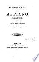 Le storie romane di Appiano Alessandrino