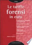 Le tariffe forensi in Euro. Con il contributo unificato per l'iscrizione a ruolo e i diritti di cancelleria