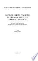 Le traduzioni italiane di Herman Melville e Gertrude Stein