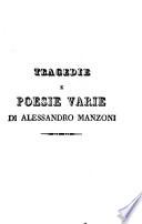 Le Tragedie e Poesie Varie