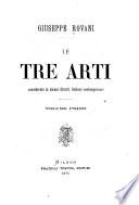 Le tre arti considerate in alcuni illustri Italiani contemporanei