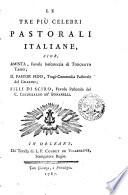 LE TRE PIÙ CELEBRI PASTORALI ITALIANE