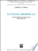 Le unioni omosessuali