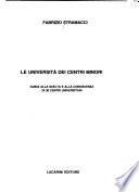 Le università dei centri minori